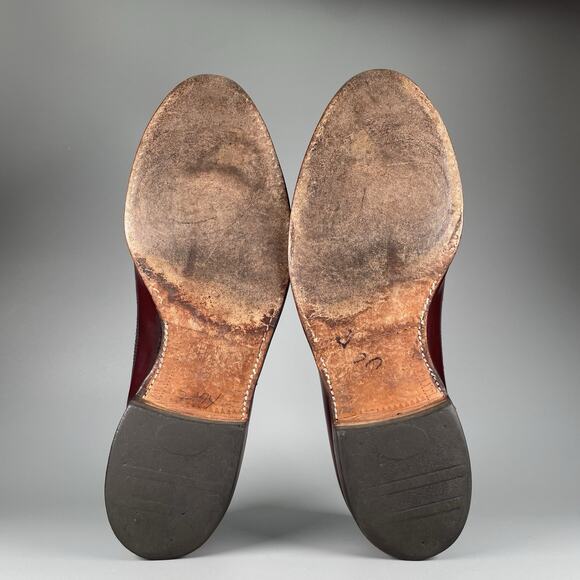 Allen Edmonds Berwick Burgundy Leather Tasseled Wingtip Loafers‎ Mens Size 9.5 Allen edmonds berwick mens - Gem main image 4